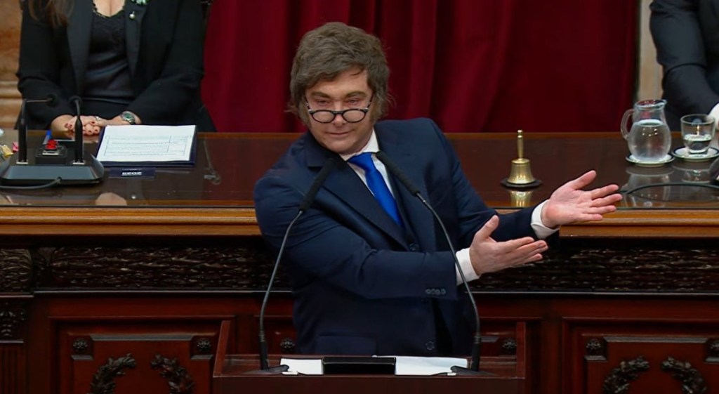 Milei renovó sus críticas a Paolo Rocca, a los empresarios prebendarios y a FATE